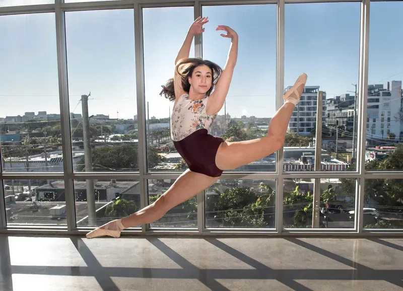 dance student performing