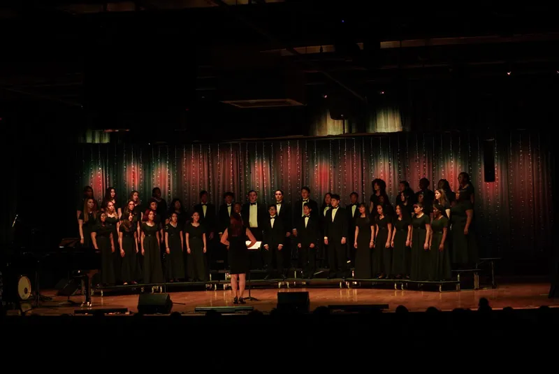 Vocal Music Corus singing on stage