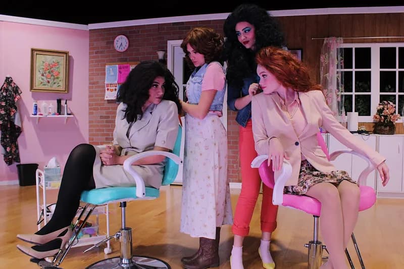 Students performing during their show