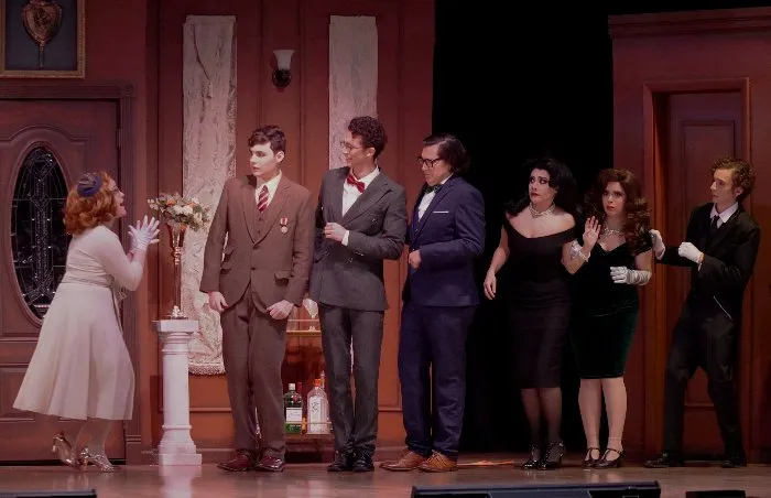 Clue 2 theater show with students on stage performing